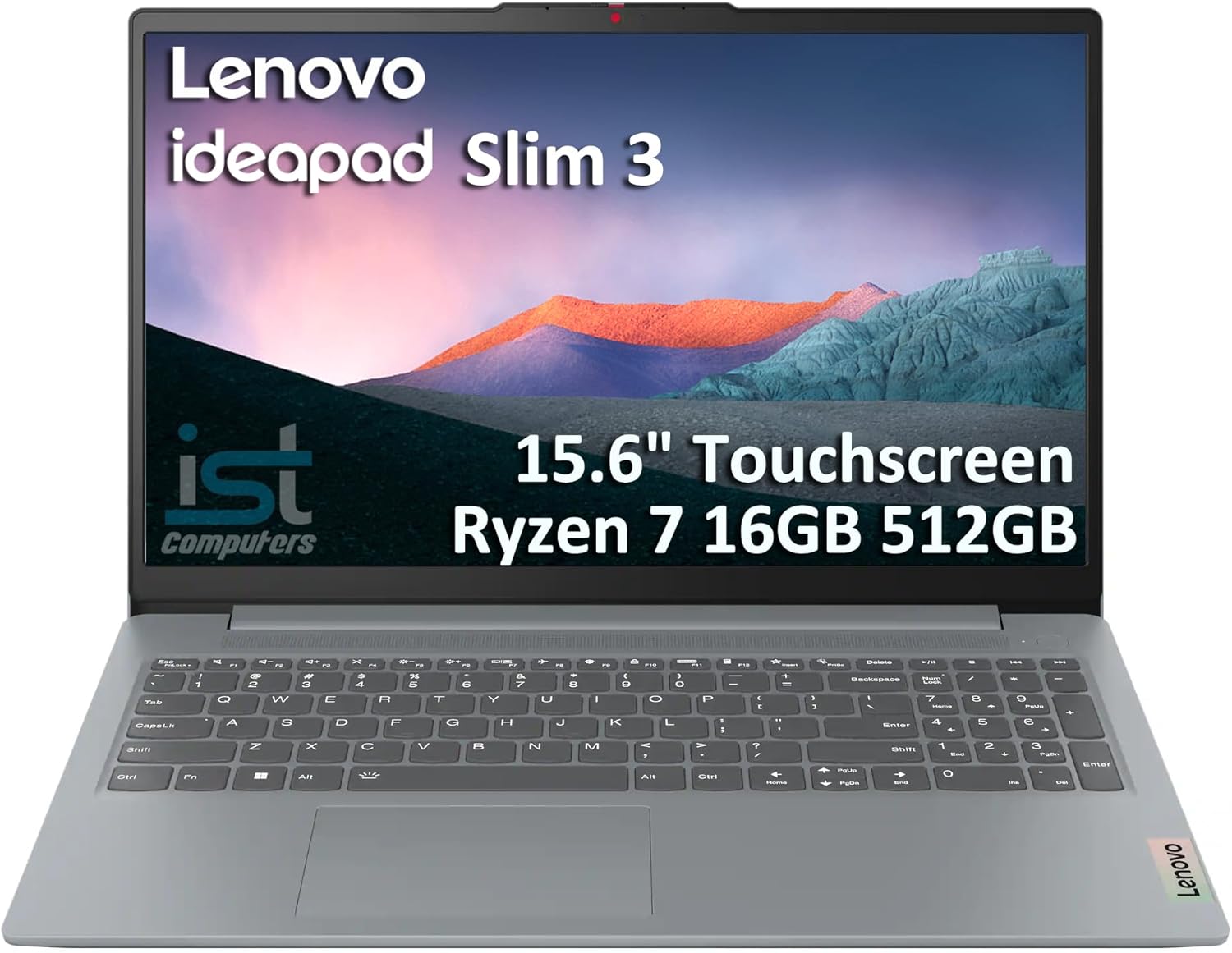 Lenovo IdeaPad Slim 3 Touchscreen Laptop (15.6" FHD, AMD Ryzen 7 5825U (> Intel i7-1255U) 16GB RAM, 512GB SSD), for Business, Home, School, 10-Hr Long Battery Life, Wi-Fi 6, Win 11 Home, Arctic Grey