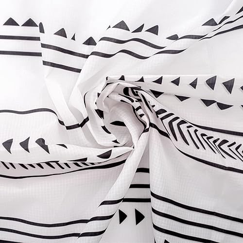 Miniatura 8 de BEW Manta de playa grande para 1-4 adultos, 78 x 86 pulgadas, impermeable, a prueba de arena, con 4 estacas y bolsillos en las esquinas, tapete de