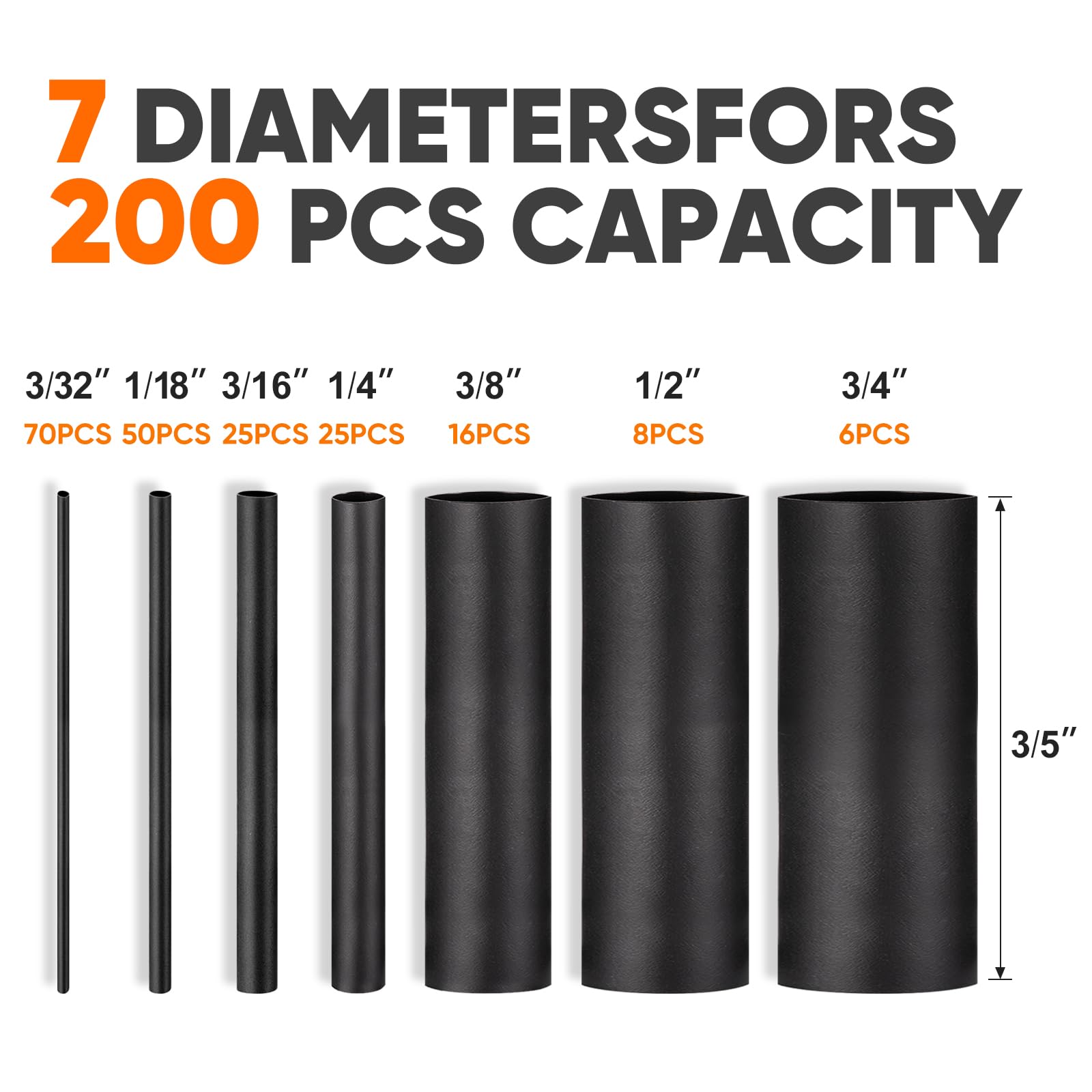 Heat Shrink Tubing Kit - 400 Pcs Adhesive Wrap -11 Heat Shrink Tubing Kit - 400 Pcs Adhesive Wrap -11