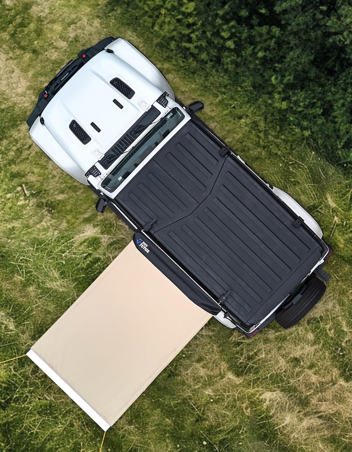 JOYTUTUS Vehicle Awning 6.6x8.2 Roof Rack Pull-Out Sun Shade UV50+, Weatherproof 4x4 Side Awning for Camping, Car Awning with Adjustable Hardware, Quick Set-up, SUV/Truck/Van/Jeep JOYTUTUS Vehicle Awning 6.6x8.2 Roof Rack Pull-Out Sun Shade UV50+, Weatherproof 4x4 Side Awning for Camping, Car Awning with Adjustable Hardware, Quick Set-up, SUV/Truck/Van/Jeep