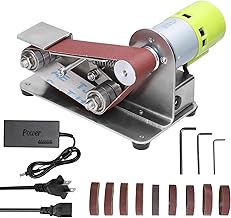 Lianai Moedor multifuncional mini lixadeira de cinto elétrica diy polimento máquina de moagem cortador de bordas apontador com 10pcs 30mm papel de lixa