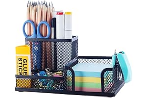 Premium Three Compartment Mesh Desk Organizer