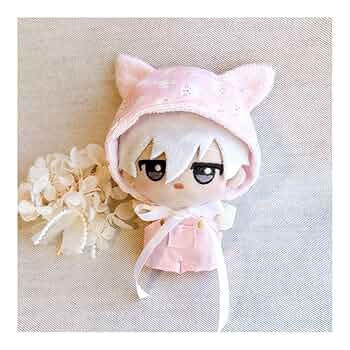 ちびぬいちゃんのタートル＆サロペット 1353 サロペット ヒッコリーデニム風 ちびぬい はぴぬい共通サイズ