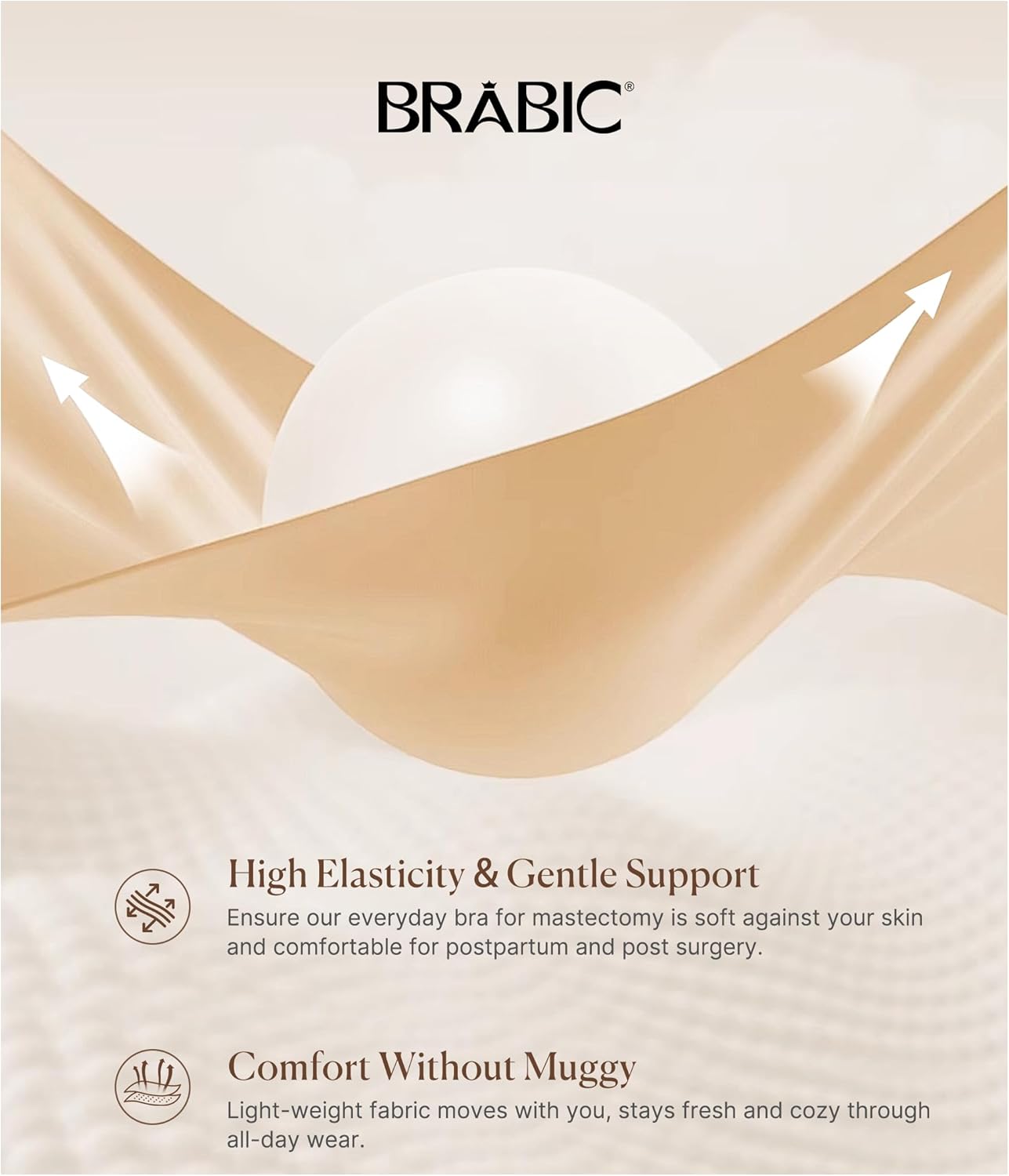 BRABIC Compression Bra Post Surgery - Mastectomy Bras for Women Front Closure with Removable Breast Support Band - Image 7