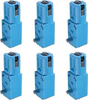 6Pcs Metal TT Gear Motor DC 3V-6V Gear Motor Ratio 1:90 All Metal Speed Reducer Gear Box Motor Single Axis Motor for Robot Smart Car DIY RC Toys Electric Motor Gearbox Blue