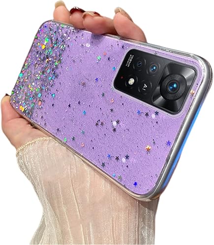 GHMONKEY Caja Del Teléfono TPU Suave Brillante Para Xiaomi Poco X3 X4 Pro GT 5G Delgado y Ligero Popular Bling Glitter Suave Cubierta Trasera