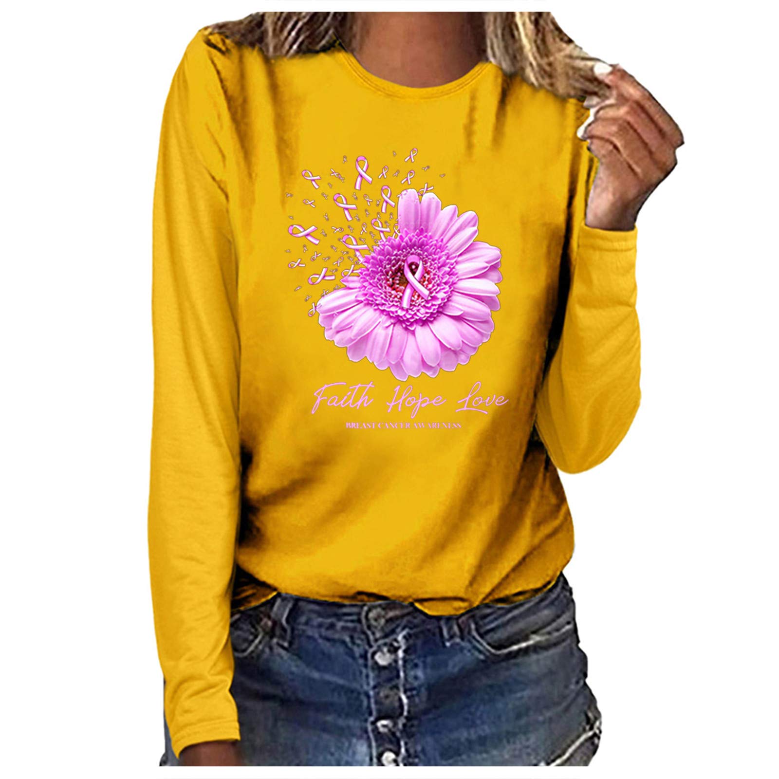 كبار النسوة العاريات O - الرقبة العظمي بلوز السرطان المتعرق القمصان الطويل القمصان النسائية الطويلة الصدرية الصدرية النسائية