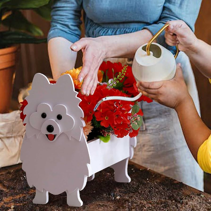 ポメラニアン　置物 楽天市場】ポメラニアン ガーデニング雑貨 送料無料ドッグ【犬