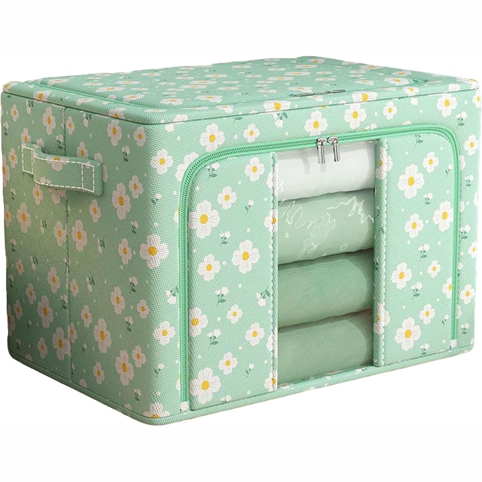 Genérico Grandes cestas de Almacenamiento de Ropa con Ventana Transparente, organizadores Plegables. (D 50x40x40cm)