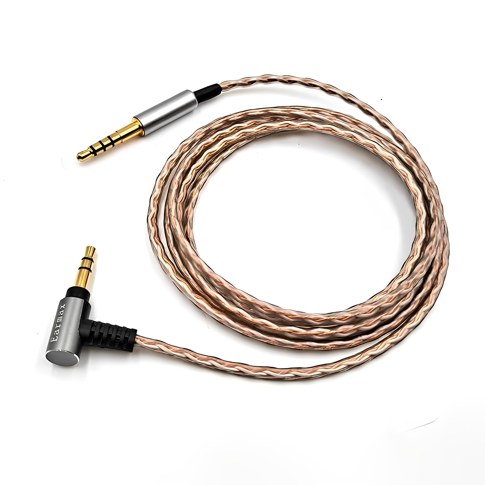 Earmax 4.4mm 3.5mm 2.5mm OCC Balanced Cable 4.3ft Compatible with Denon AH-MM400 MM200 MM300 Earphones