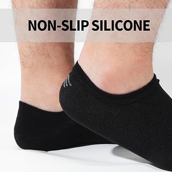 Nroktia 6/10 Pairs Non-Slip No Show Socks Men's & Women's Low-Cut Liners