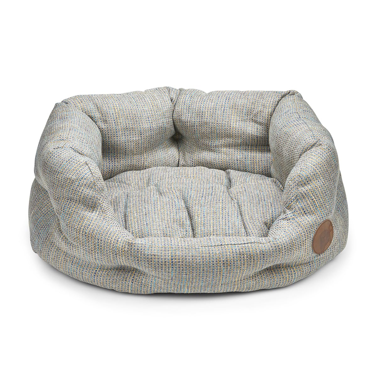 Petface Meadow Weave Oval Dog Bed with Reversible Cushion, Machine Washable, Small (Pack of 1)