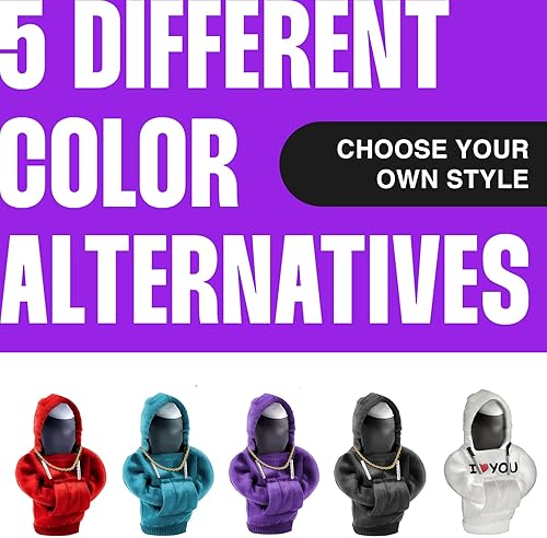 Miniatura 3 de Funda para palanca de cambios, sudadera con capucha para exterior de automóvil funda universal para perilla de palanca de cambios de automóvil,