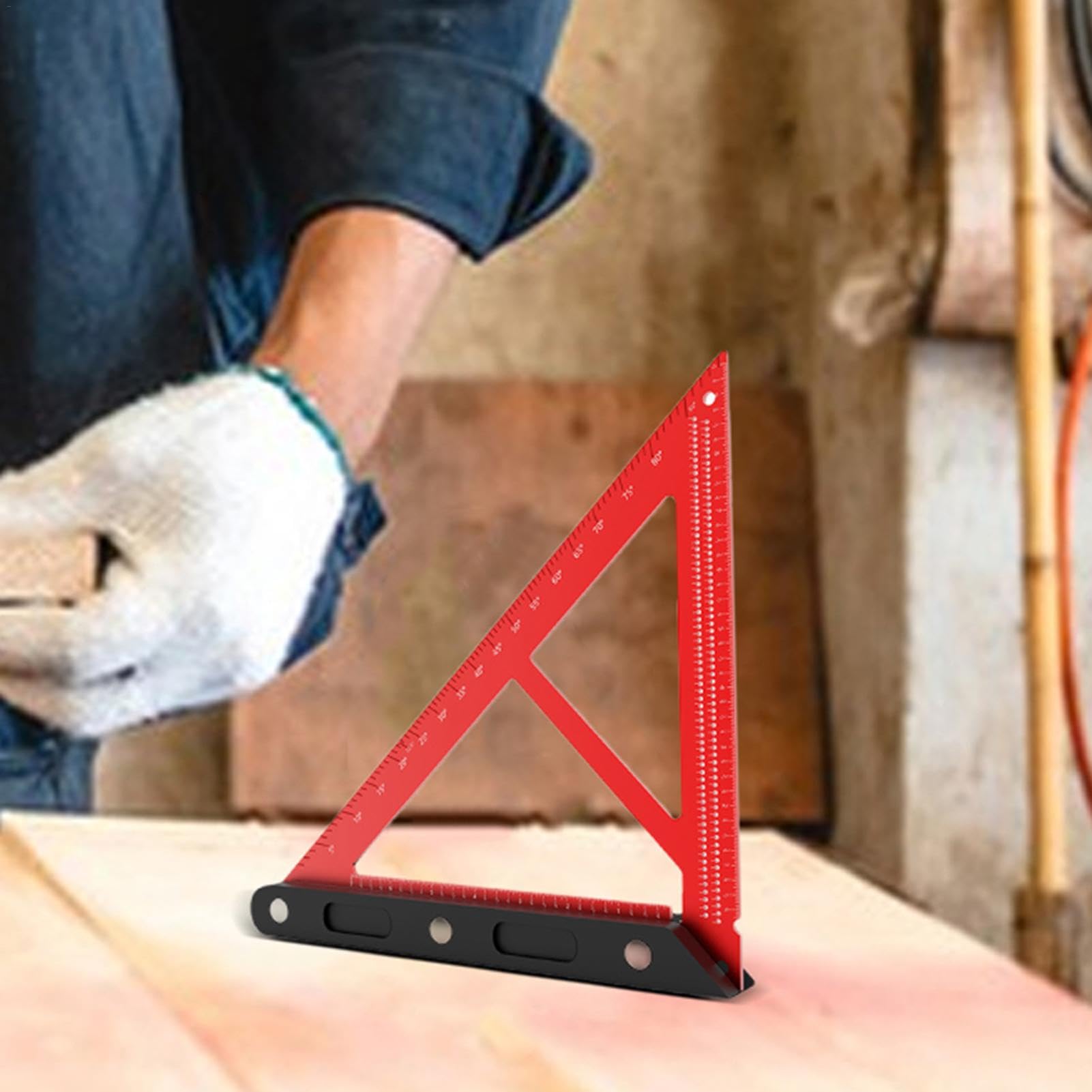 Escuadra De Carpintero Herramienta De Medición Multifuncional | Escuadra de Corte y Armadura para Dibujo, Carpintería y Trabajos en Madera