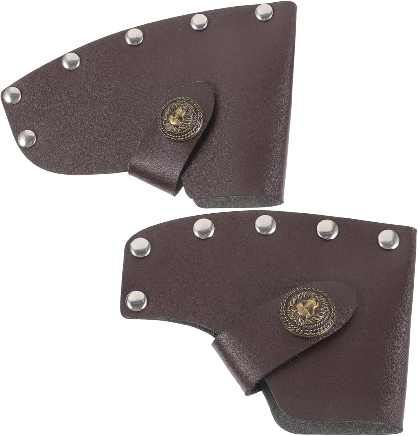 2pcs Leather Hatchet Sleeve Portable Protective Cover for Hiking