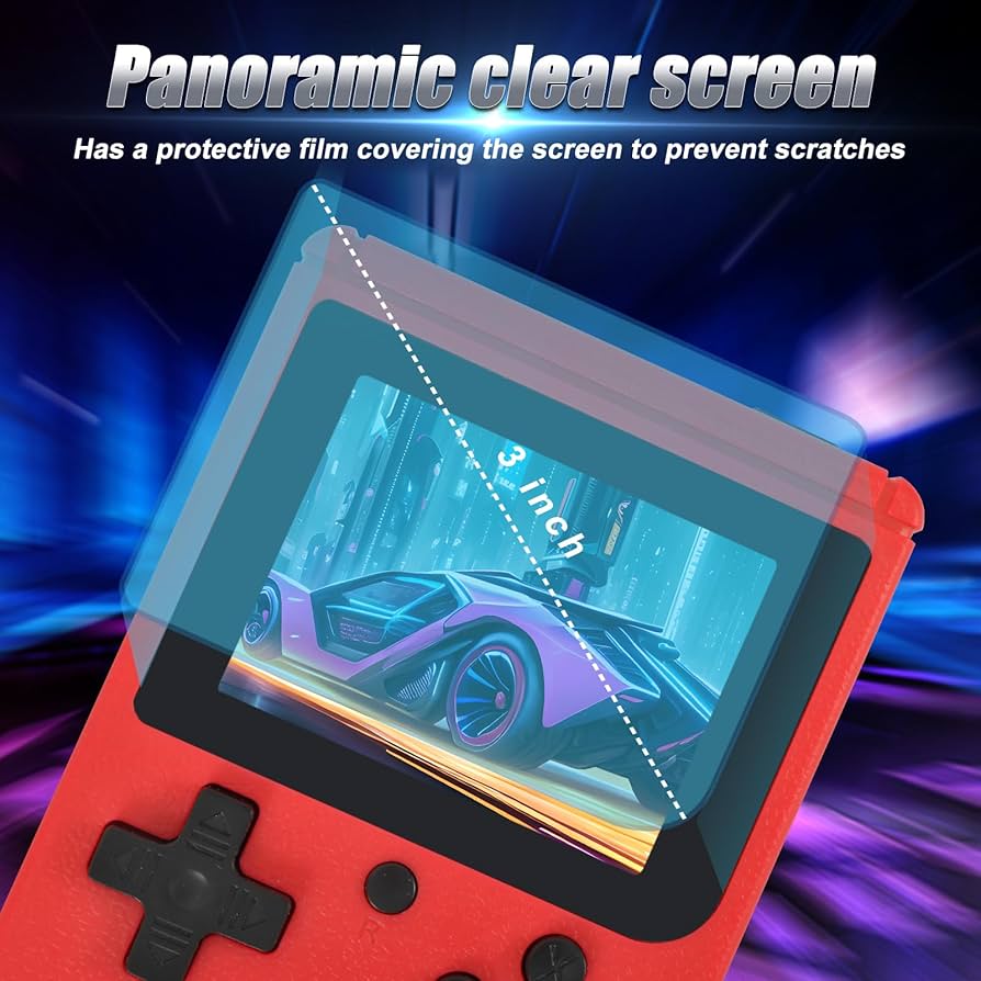 Amazon | ポータブルレトロハンドヘルドゲームコンソール - 2.8