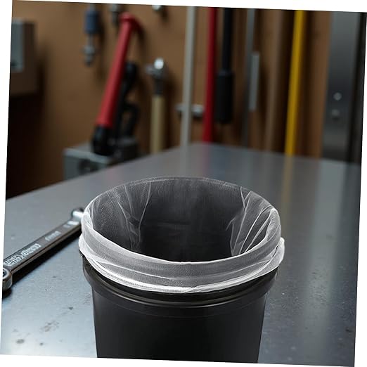 Bolsa filtrante para pintura ULTECHNOVO de malla fina con borde elástico para cubetas de 2 galones, bolsa filtro de poliéster y nailon, lavable y ligera, para uso profesional y proyectos DIY miniatura 9