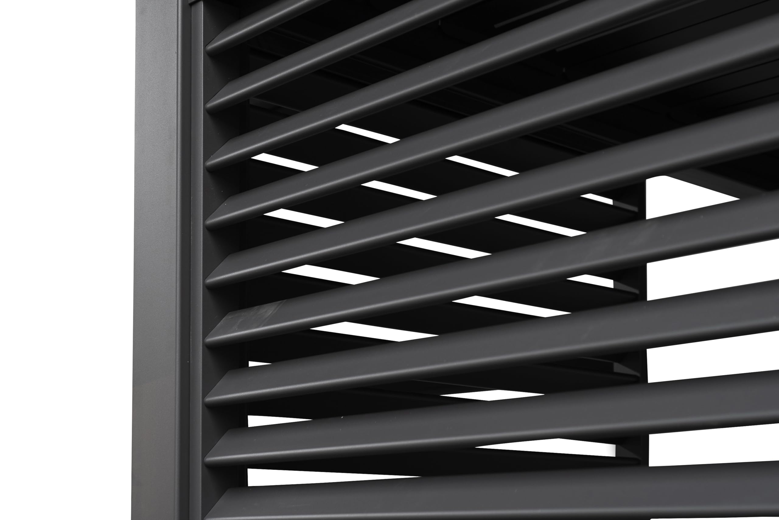 MIRADOR Feste Lamellenwand 0,93 m Aluminium Anthrazit für 80/88 Pergola