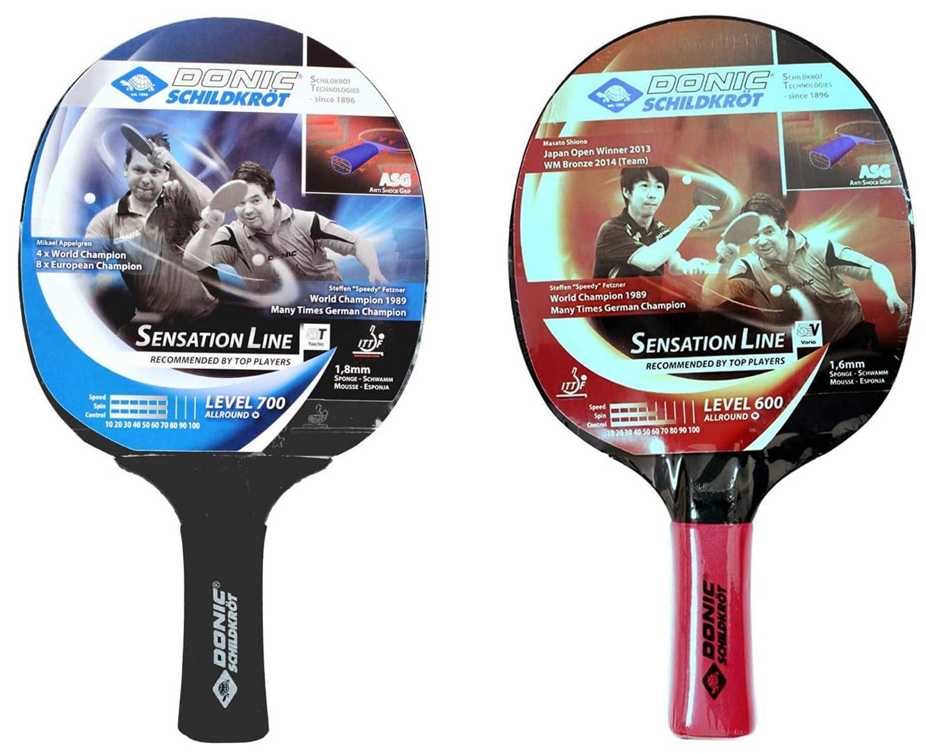 Donic Sensation Line 700 Wood Table Tennis Racket (Black, 86 Grams, All-Rounder) & Donic Wood Sensation Line 600 Table Tennis Racket (Red/Black, 80 Grams, All-Rounder)-image-18