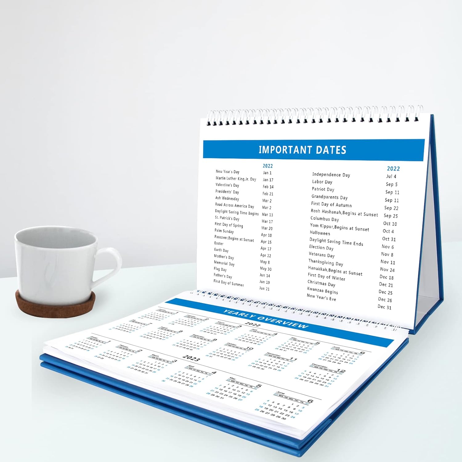 Rosh Hashanah Calendar 2023 Buy Bhr Desk Calendar 2022-2023,Monthly Desk Calendar From January  2022-June 2023,10×8 Standing Flip Desktop Calendar With Strong Twin-Wire  Binding,Thick Paper And Writing Blocks For New Year And Christmas Gifts  Online In Saint