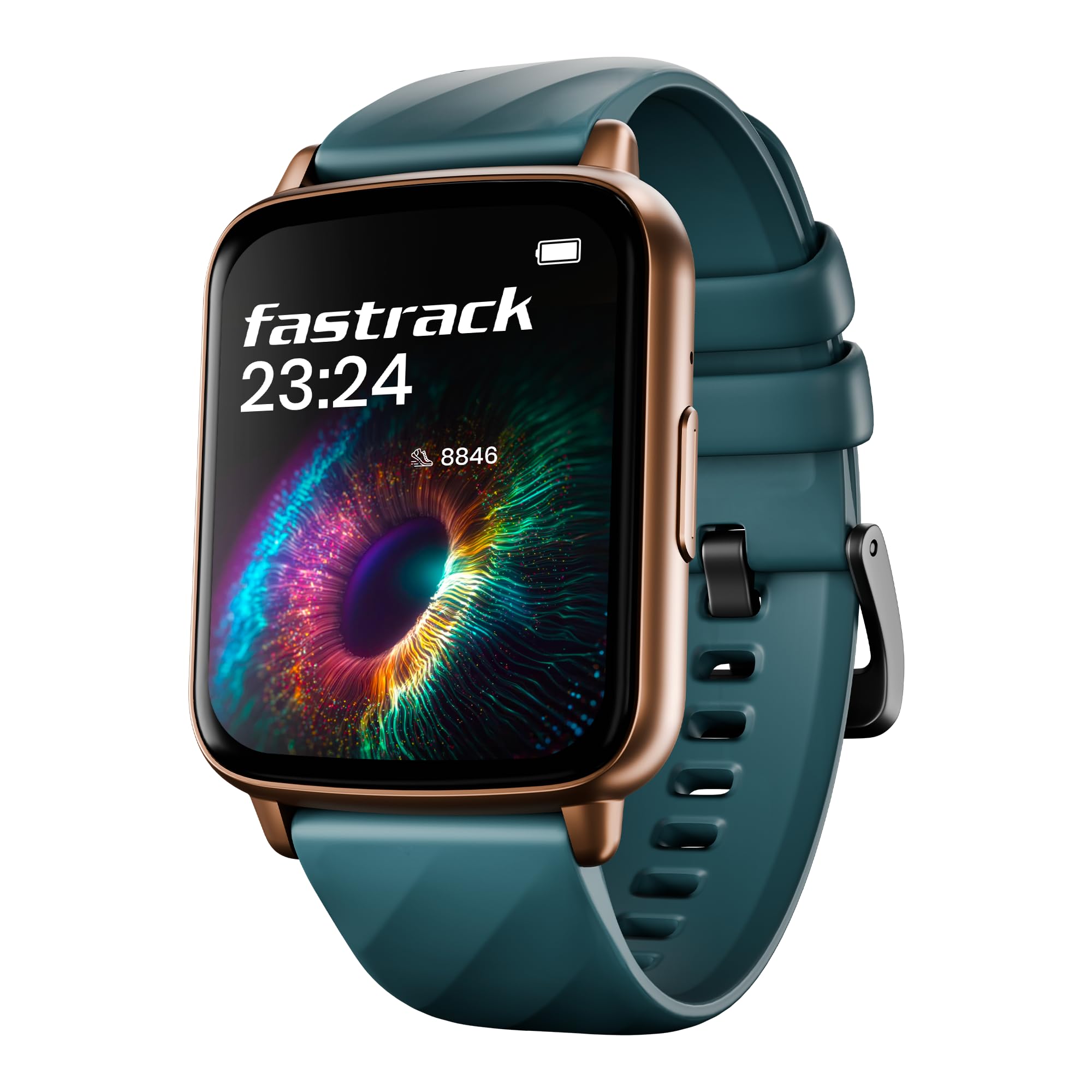 Fastrack Volt S1 Smart Watch for Man and Women Latest with 1.83" Display, Silicone Strap, BT Calling, 100+ Sports Modes, Heart Rate, SpO2, IP68, Ideal Smartwatch for Boys and Girls (Teal)-image-29