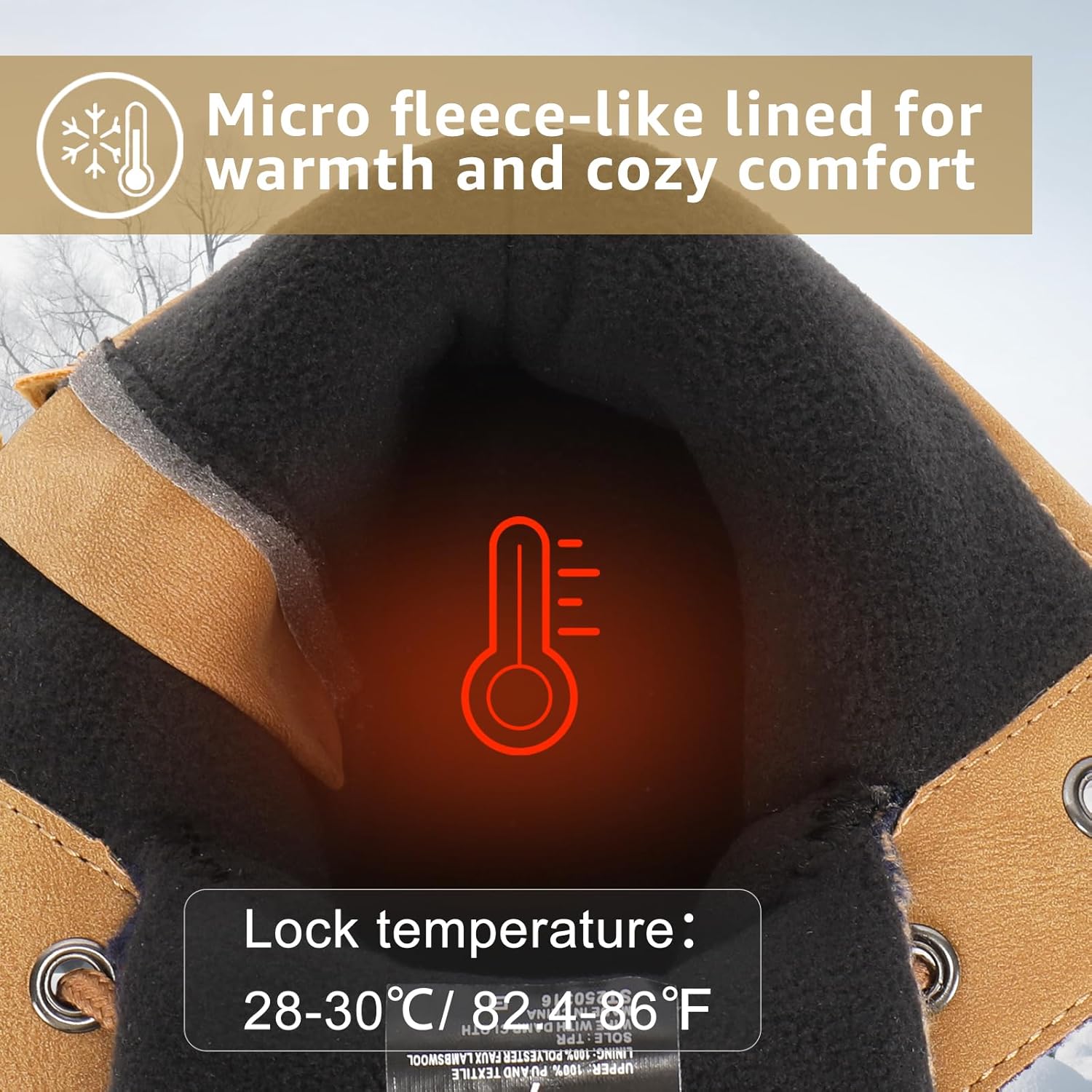 STQ Duck Boots for Women Waterproof Winter Boots Quilted Snow Boots - Image 3