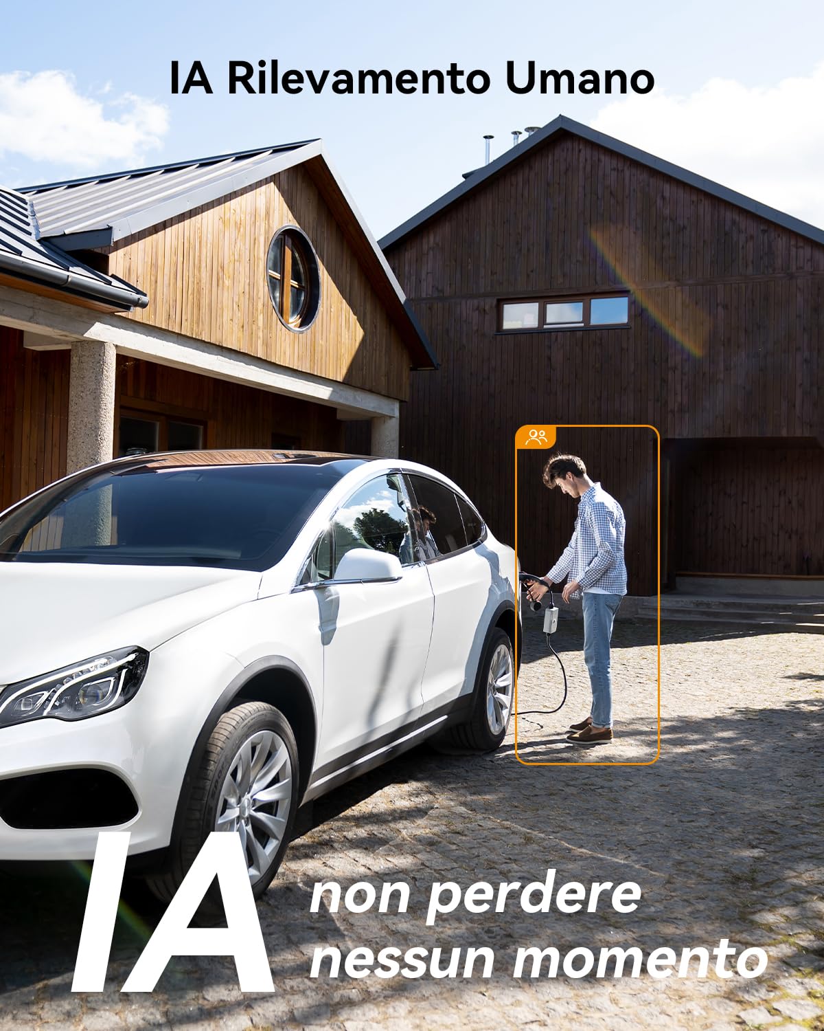 Imou 2K Telecamera Wi-Fi Esterno Senza Fili con Batteria 15000mAh, Videocamera Sorveglianza Pannello Solare, Audio Bidirezionale, Rilevamento PIR & Umano, Visione Notturna a Colori, IP66 Cell PT Kit