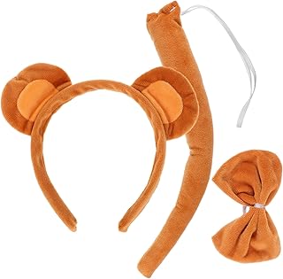 طوق شهر بناتي على شكل قرد من فوميز، طوق شعر بتصميم حيوان لطيف على شكل أذن قرد مزخرف، ربطة شعر تنكرية من قماش فائق النعومة، مستلزمات الحفلات، 1 قطعة