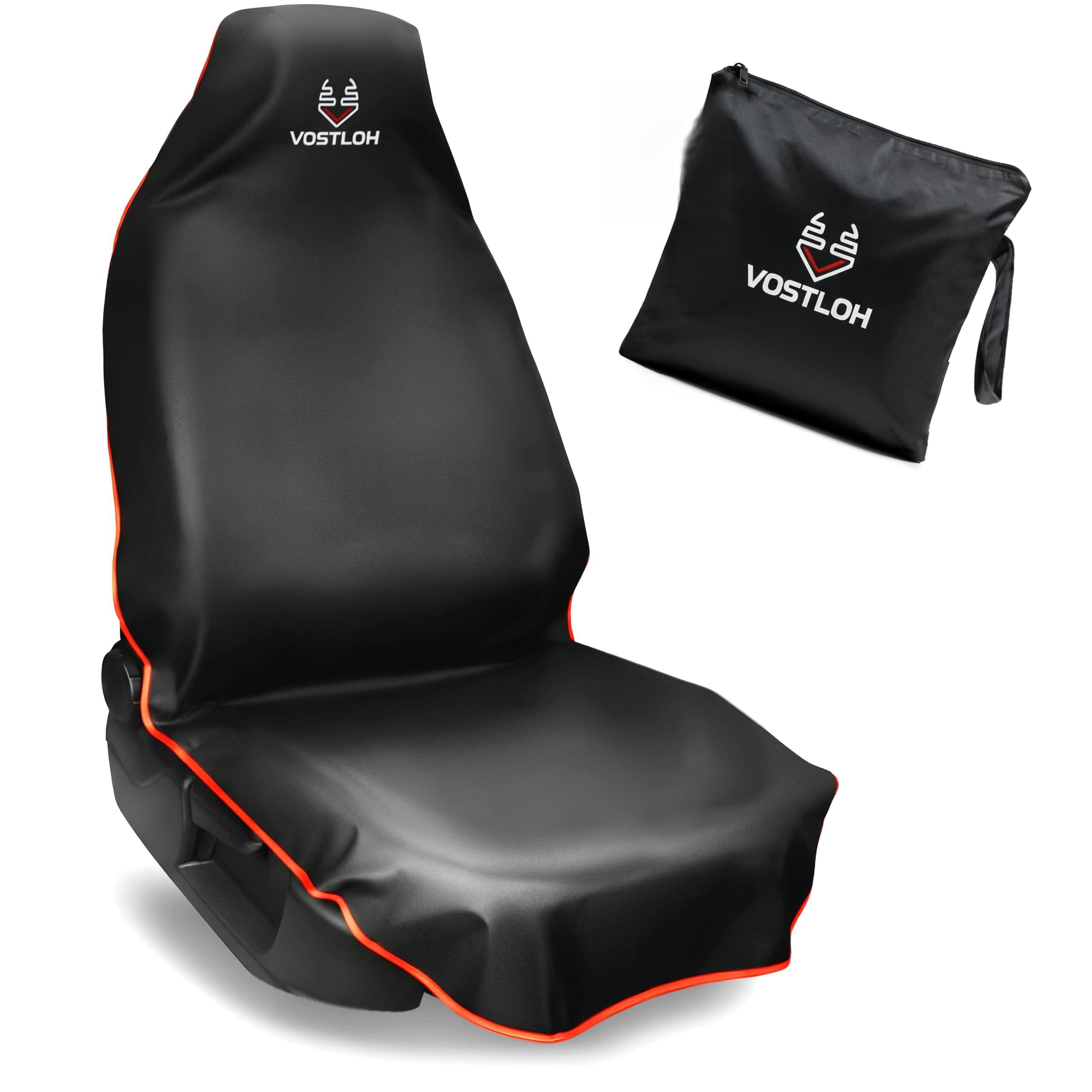 VOSTLOH Autositzschoner Vordersitz – Wasserdichter Sitzschutz Universal passend – Auto Sitzbezug abwaschbar & reißfest – inkl. Beutel zur Aufbewahrung