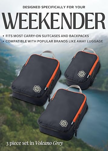 Miniatura 3 de Compression Packing Cubes Set for Travel - Lightweight, Durable Clothes Organizer for Carry-On Luggage and Suitcases by TRIPPED Travel Gear