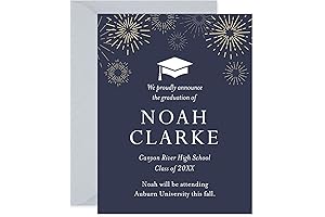 Customizable 4.25x5.5 High School Graduation Announcements 2023