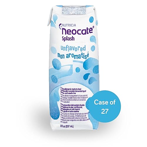 Miniatura 12 de Nutricia Neocate Splash - Fórmula hipoalergénica, a base de aminoácidos para niños y jóvenes, lista para alimentar, uva, 8 onzas líquidas