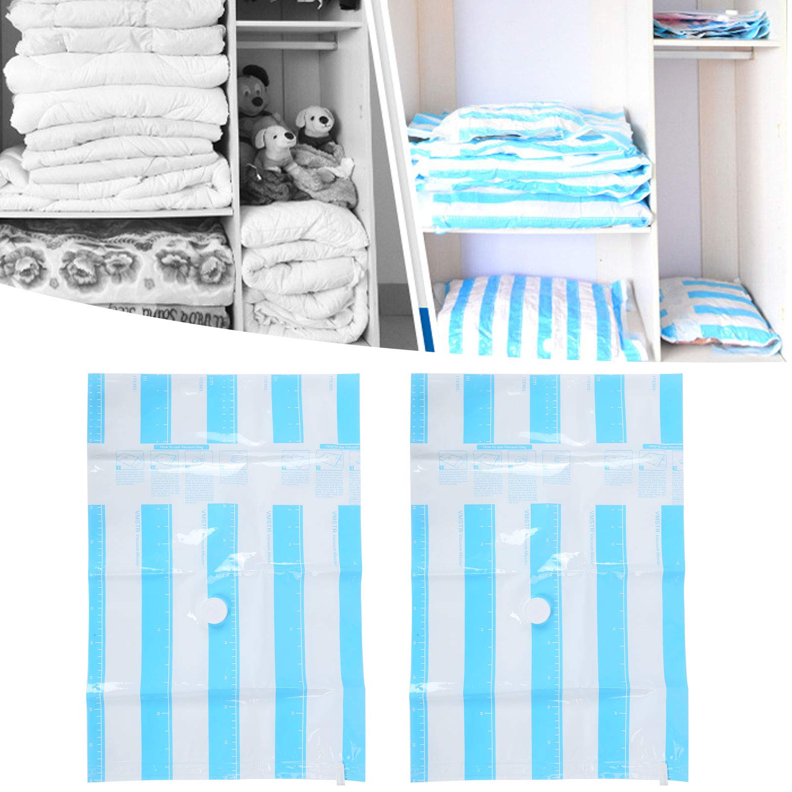 Confezione da 10 Sacchetti Sottovuoto da Viaggio, Sacchetto per Sottovuoto (60 * 40CM)