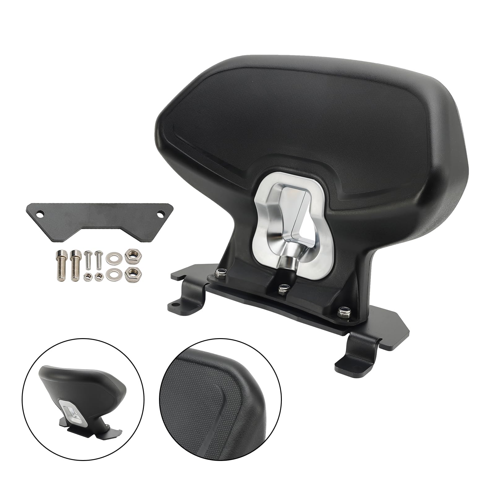 Topteng Passenger Sissy Bar Backrest Apto para BMW C400X 2018-2023 with Original handrails, Need Original Tailstock