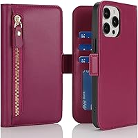 Vista 196 de Havaya Funda para iPhone 13 Pro Max y iPhone 12 Pro Max, cartera compatible con magsaf 2 en 1, desmontable magnética con tarjetero y ranura trasera