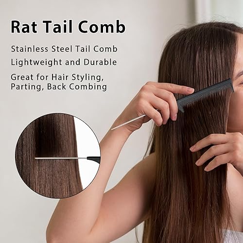 Miniatura 4 de BRUSHZOO - Juego de cepillos para el cabello, para mujeres, hombres y niños, cepillo desenredante para desenredar el cabello rizado húmedo y seco,