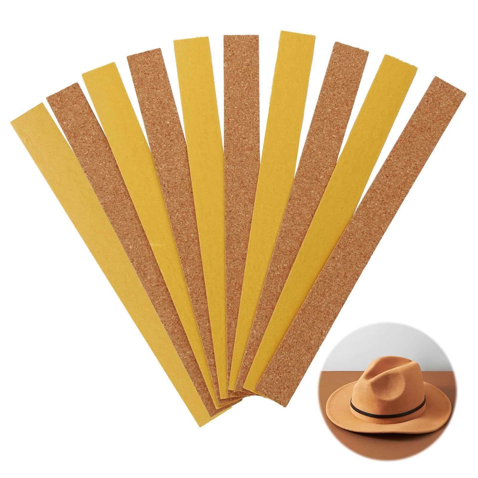 Strisce Autoadesive in Sughero 10 PCS per Cappello