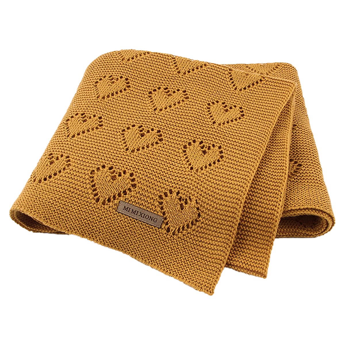 SZJIAHTM Newborn Toddler Baby Blanket Cotton Cable Cellular Knitted 100 x 80cm Soft Breathable Blanket for Baby Boy and Girls