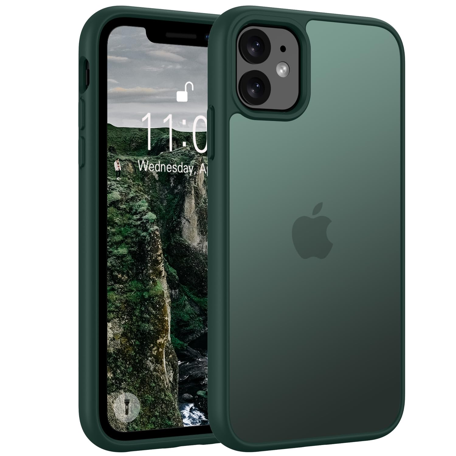 Matte Hülle Für IPhone 16 (6,3 Zoll) | Stoßfest, Durchscheinend & Anti-Fingerabdruck | Schwarz