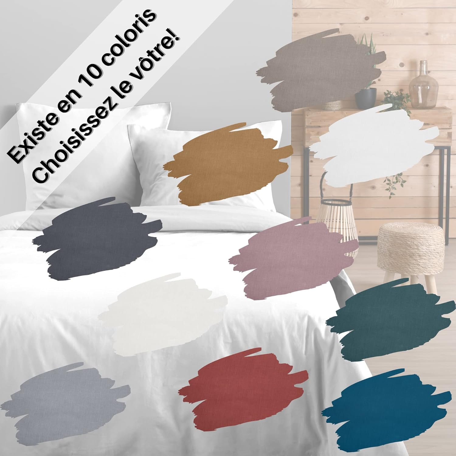 Lovely CASA Eden Kissenbezug 50x70 Cm – Weich, Atmungsaktiv, 100% Baumwolle & Öko-Tex Zertifiziert