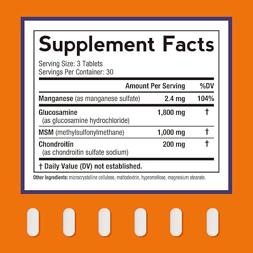 Miniatura 2 de Doctor's Recipes Glucosamina condroitina MSM para hombres y mujeres, con pimienta negra para alta absorción, sin mariscos (90 unidades (paquete de