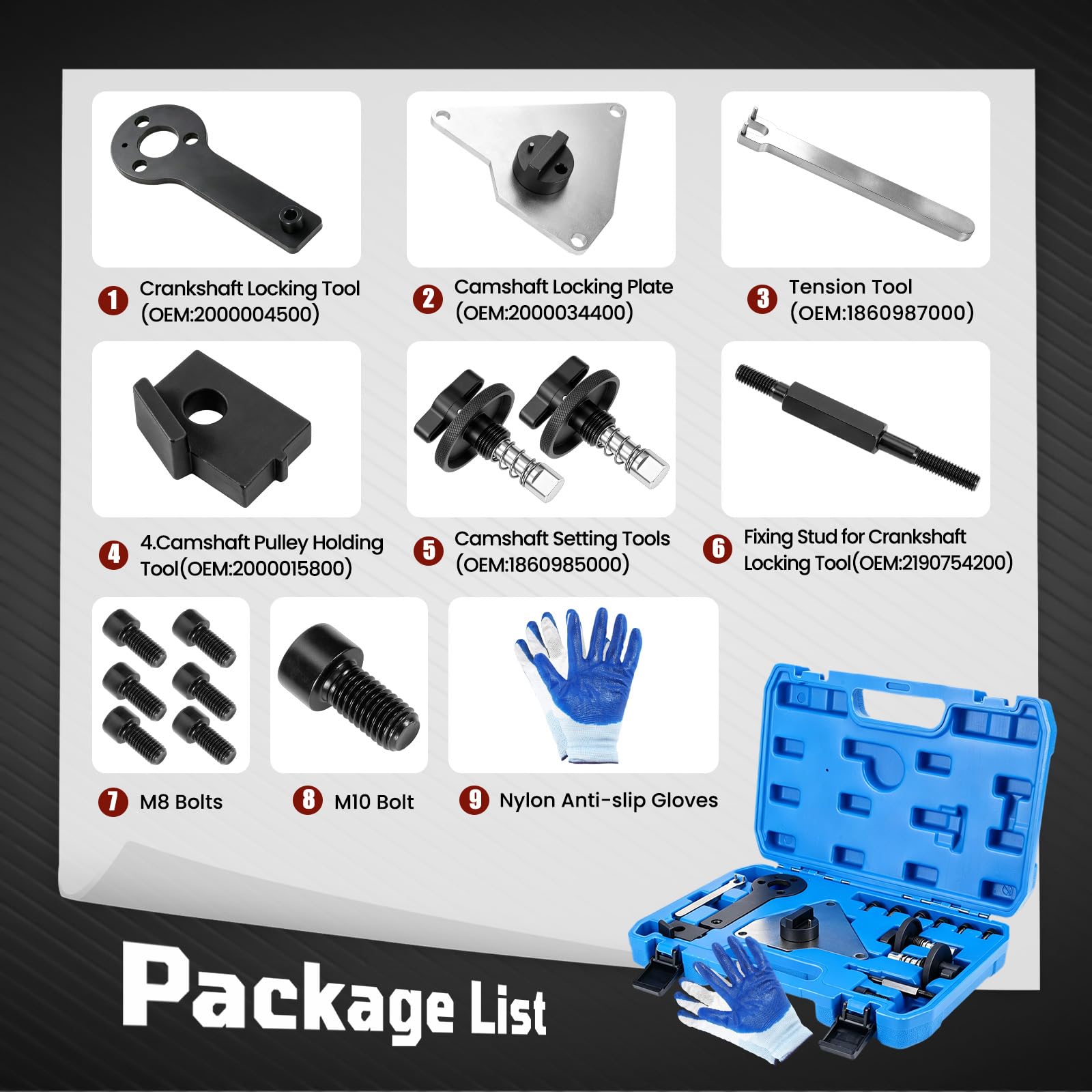 Kit 15 Pièces Outil de Calage de Distribution pour Moteur 1.4L MultiAir
