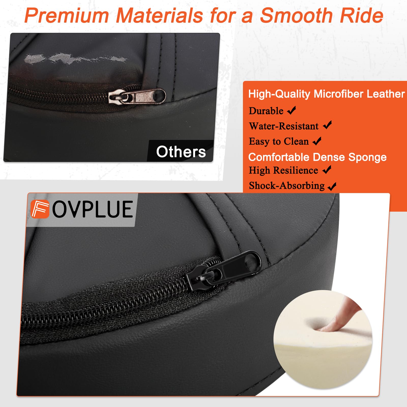 FOVPLUE Oparcie kierowcy, odpinane, regulowane oparcie kierowcy do Harley Street Glide Road King 2009-2022 Ultra Limited FLHTK FLHTKL CVO Limited FLHTKSE Street Glide FLHX Style 3