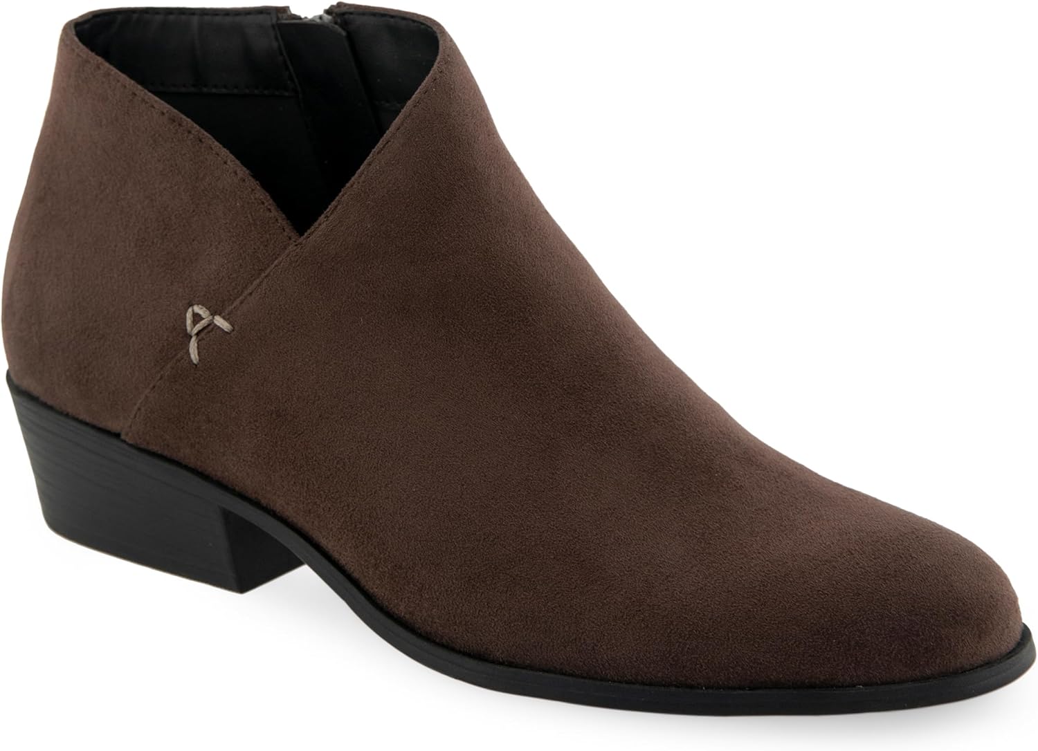 Aerosoles Women's CAYU Ankle Boot, Java Faux Suede, 8 Wide - Image 2