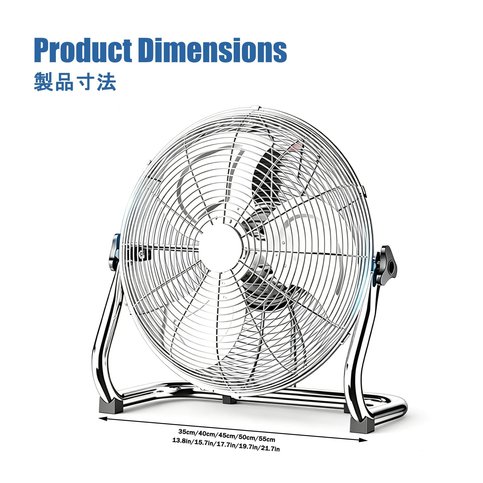 Ventilador Industrial, Ventilador Grande, Cuenta con Cuatro Ajustes de Velocidad Del Viento y Un áNgulo de InclinacióN Ajustable; Adecuado para Uso DoméStico.