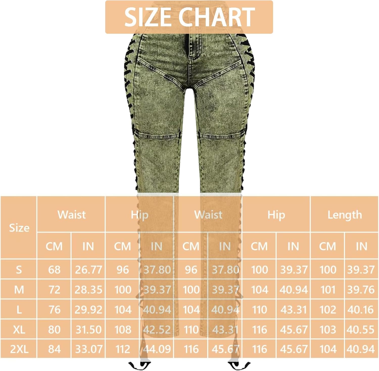 High Waisted Sexy Jeans for Women Side Tie Lace Up Stretchy Denim Pants Fall Trendy Trousers