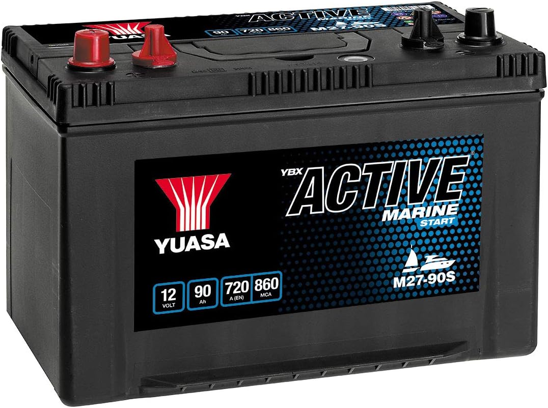 Yuasa YBXM2790S 12V 90Ah 720A Marine Battery Amazon.co.uk Sports