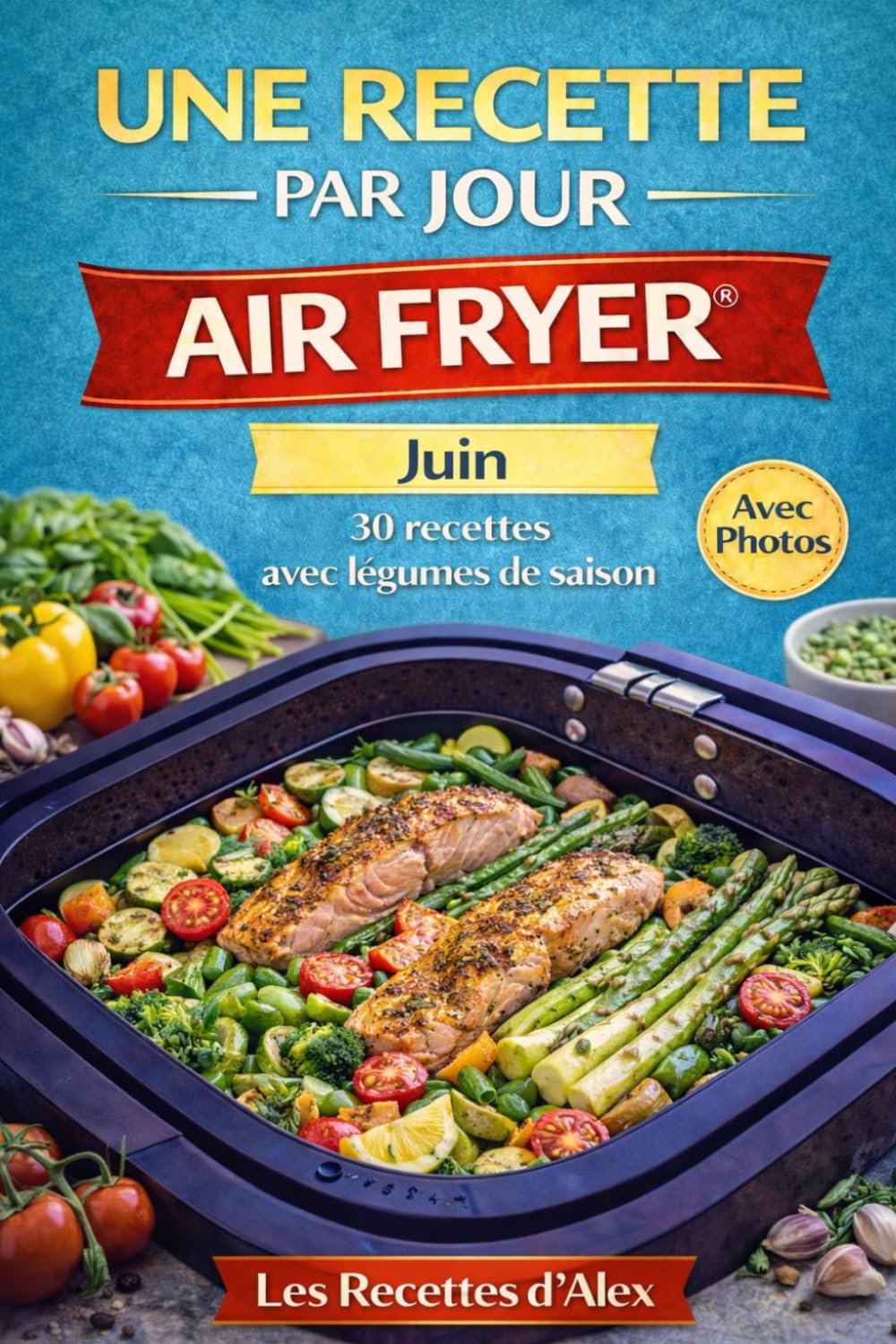 Une Recette par Jour – Air Fryer® – Juin: 30 recettes complètes de saison à l’Air Fryer® Fruits et légumes de juin – Prêtes en moins de 30 minutes Compatibles Ninja Air Fryer® et équivalents