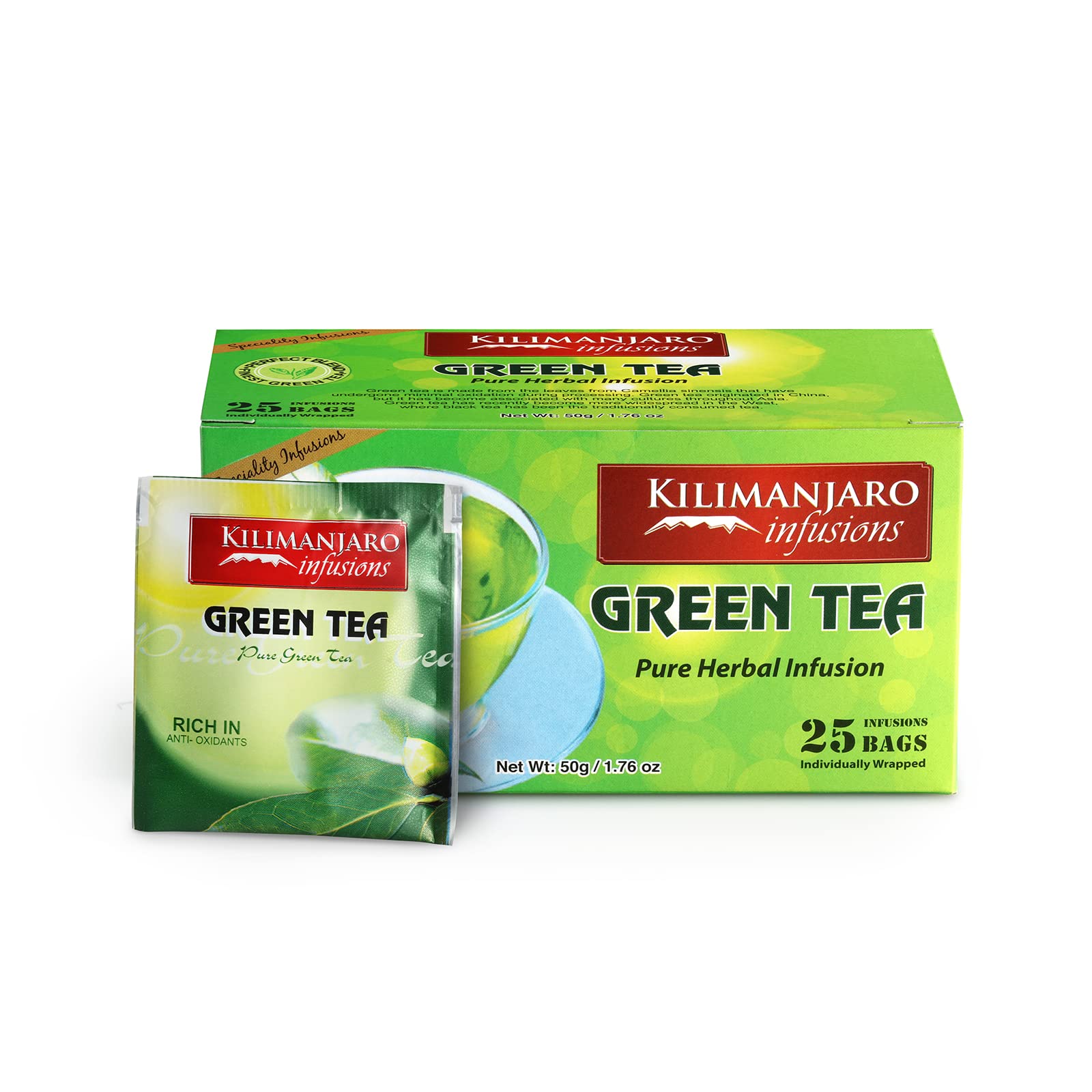 Amazon.com : KILIMANJARO INFUSIONS - Green Tea - Tanzania