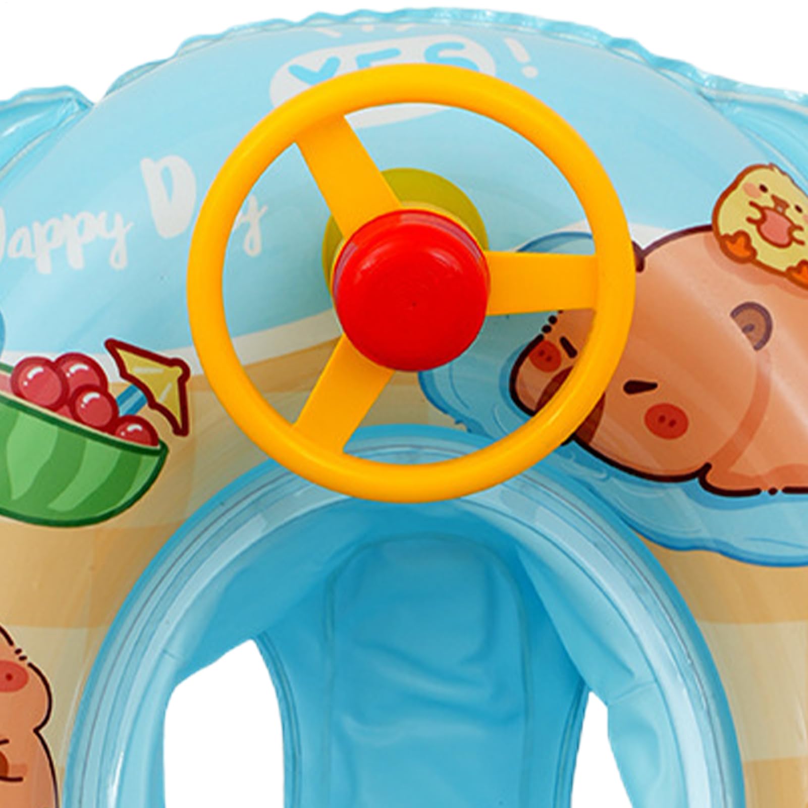 Galleggianti per Piscina Zattera Gonfiabile a Forma di Capibara | Sedile galleggiante per bambini e tubo da nuoto per Vacanze Estive, Feste, Spiaggia, Lago, Giardino Esterno